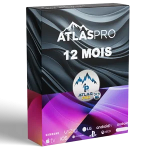 12 Mois d'abonnement | 3 Ecrans | AtlasProONTV FRANCE